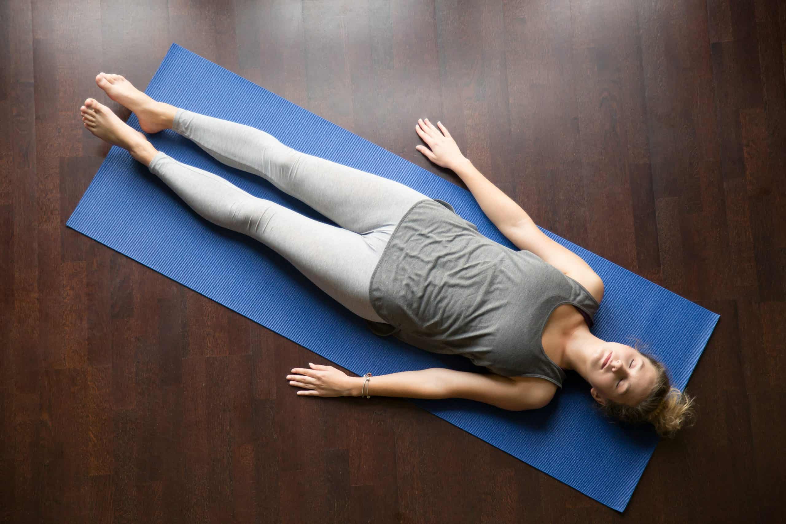 Yoga at home: resting posture